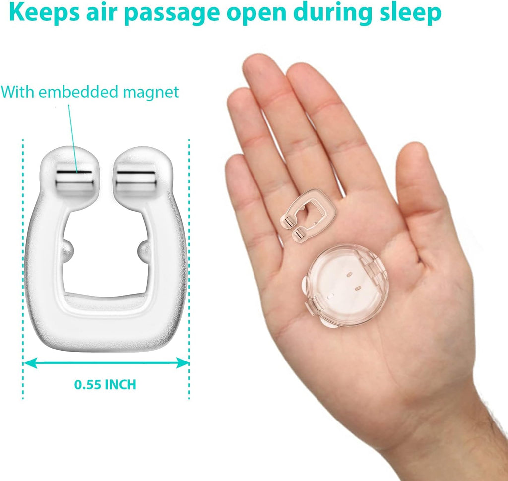 Bangbrek Anti Snoring Devices - Siline Magnetic Anti Snoring Nose Clip, Snoring Solution - fortable Nasal to Relieve Snore(4 PCS)